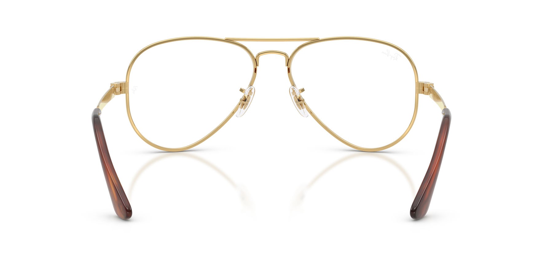 Eyeglasses Ray-Ban Aviator Max RX 3925V (2500) - RB 3925V 2500 color oro arista shape aviator lenses trasparente