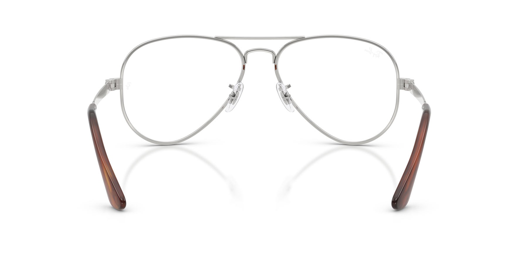 Occhiali da vista Ray-Ban Aviator Max RX 3925V (2501) - RB 3925V 2501 colore argento forma aviator lenti trasparente