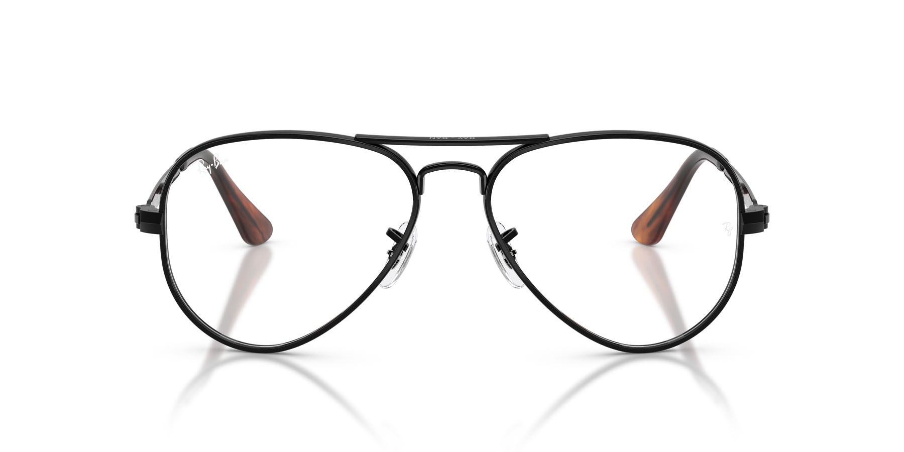 Occhiali da vista Ray-Ban Aviator Max RX 3925V (2509) - RB 3925V 2509 colore nero forma aviator lenti trasparente