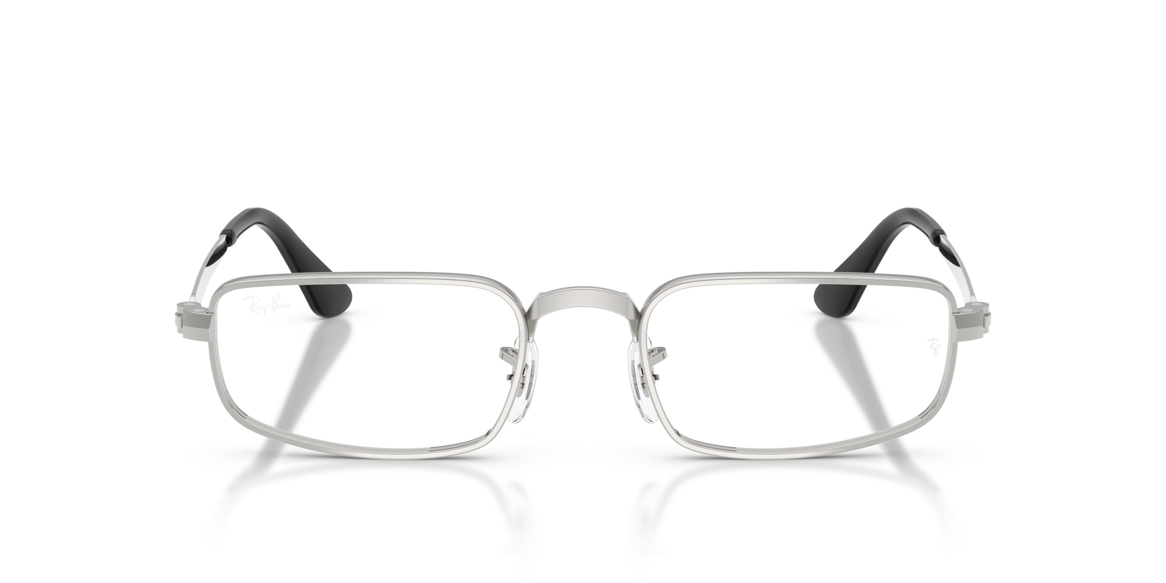 Occhiali da vista Ray-Ban ASAP Rocky RX 3927V (2501) - RB 3927V 2501 colore argento forma ovale lenti trasparente