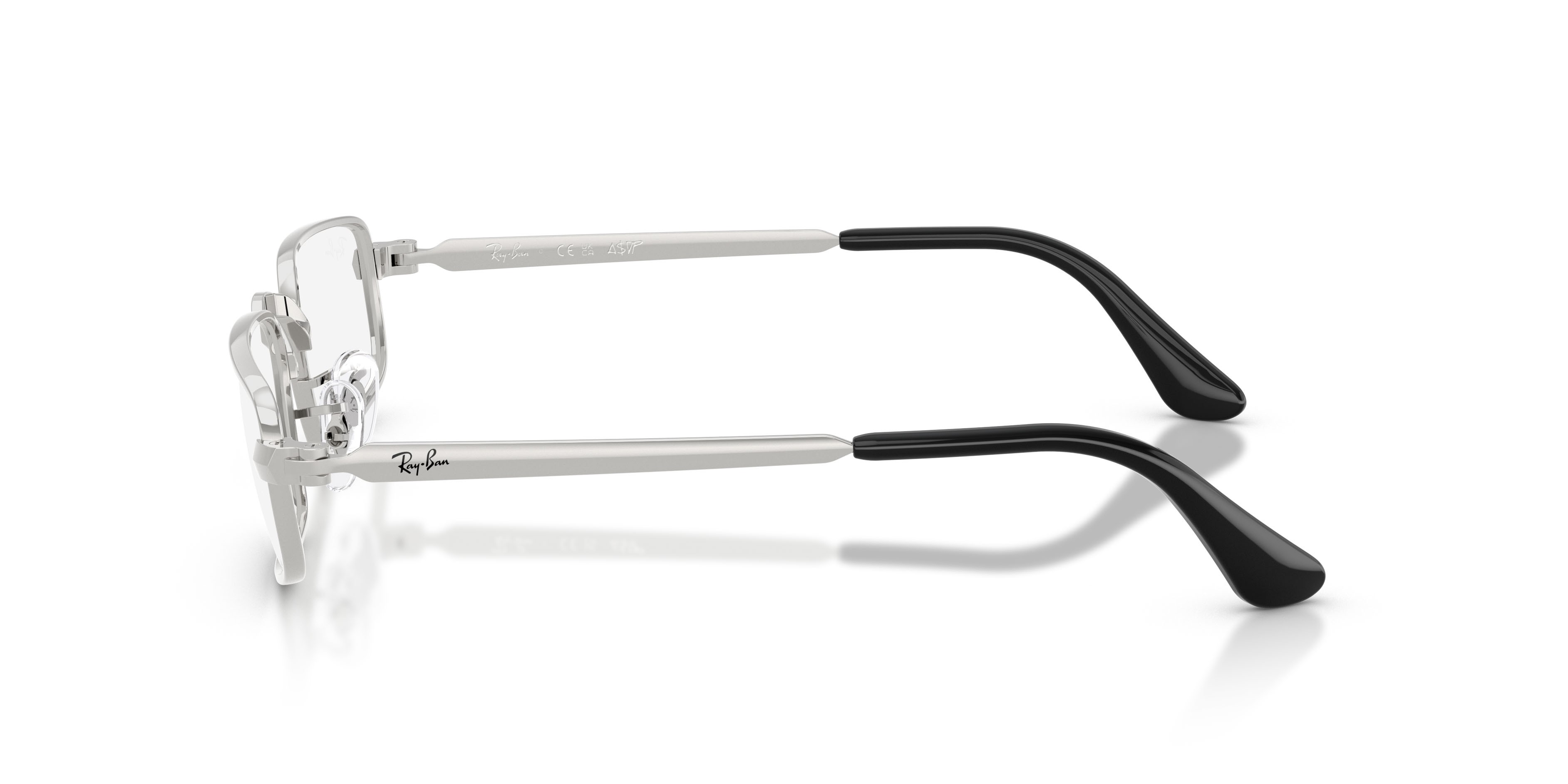 Occhiali da vista Ray-Ban ASAP Rocky RX 3927V (2501) - RB 3927V 2501 colore argento forma ovale lenti trasparente