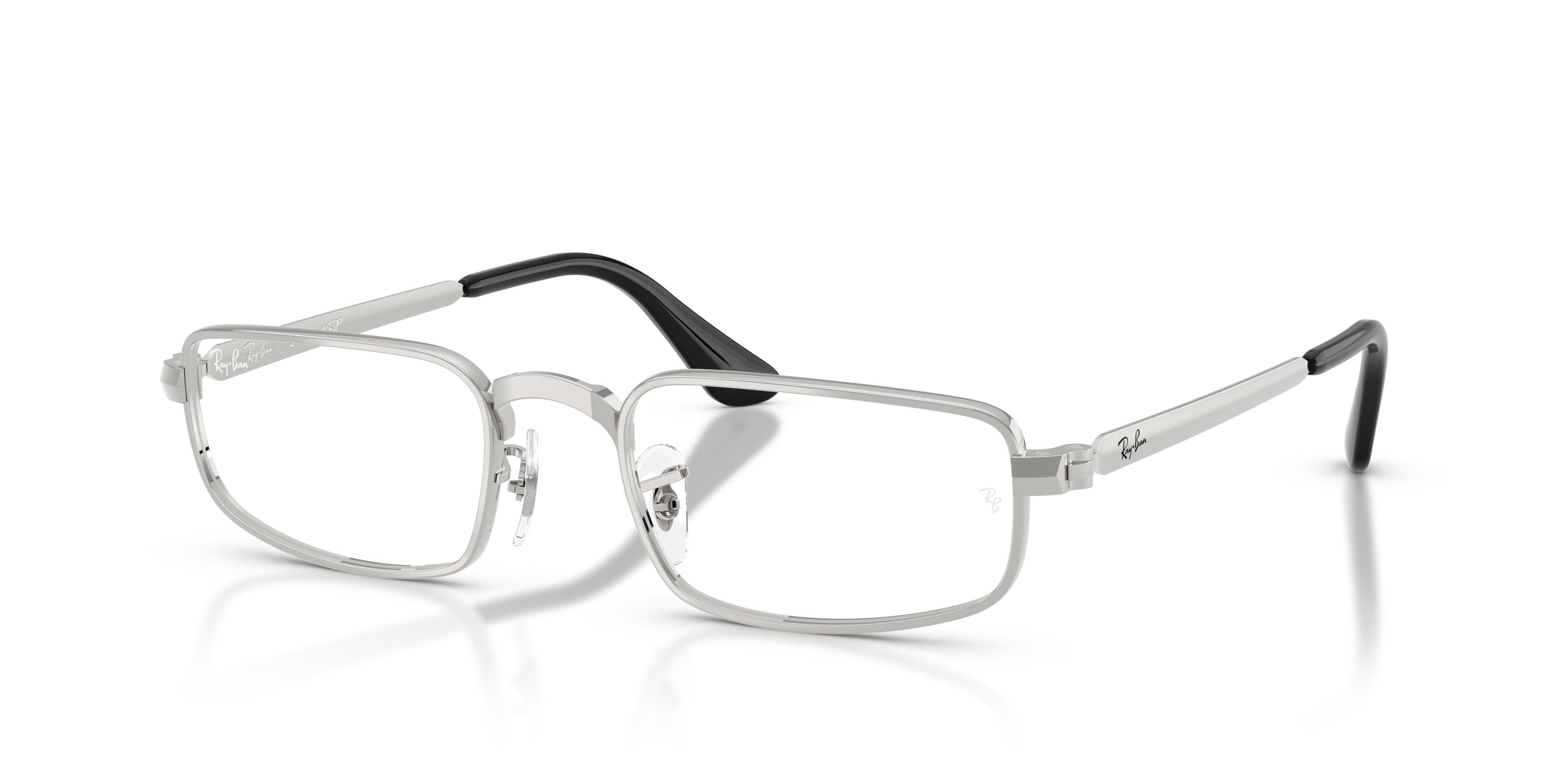Occhiali da vista Ray-Ban ASAP Rocky RX 3927V (2501) - RB 3927V 2501 colore argento forma ovale lenti trasparente