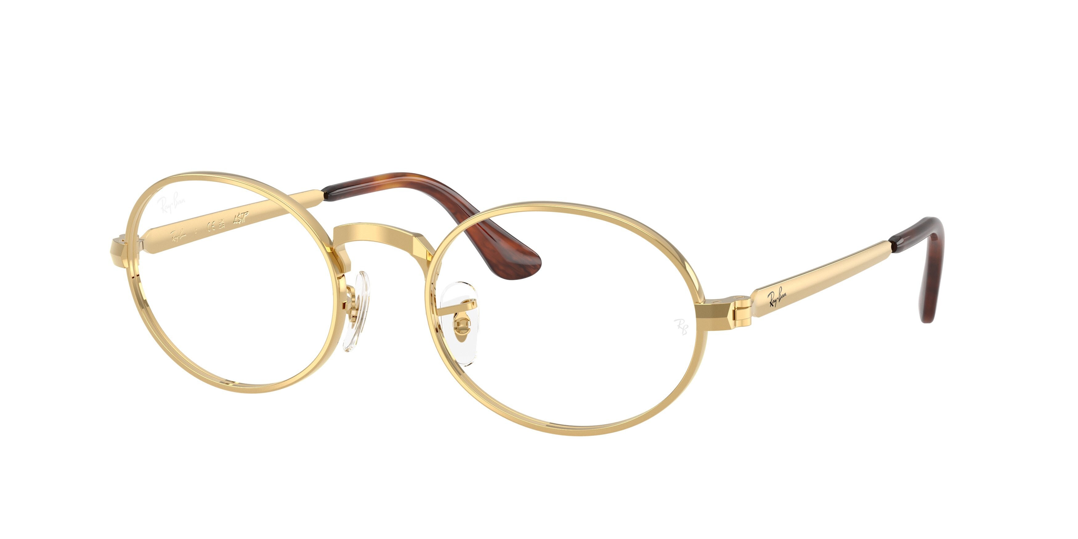 Occhiali da vista Ray-Ban ASAP Rocky RX 3931V (2500) - RB 3931V 2500 colore oro arista forma ovale lenti trasparente