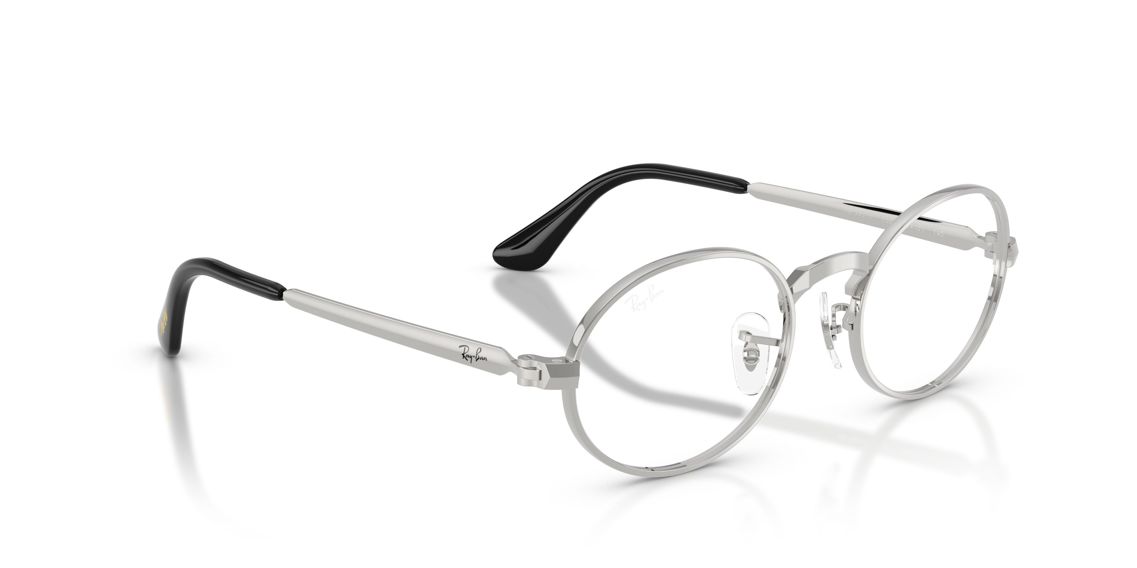 Occhiali da vista Ray-Ban ASAP Rocky RX 3931V (2501) - RB 3931V 2501 colore argento forma ovale lenti trasparente