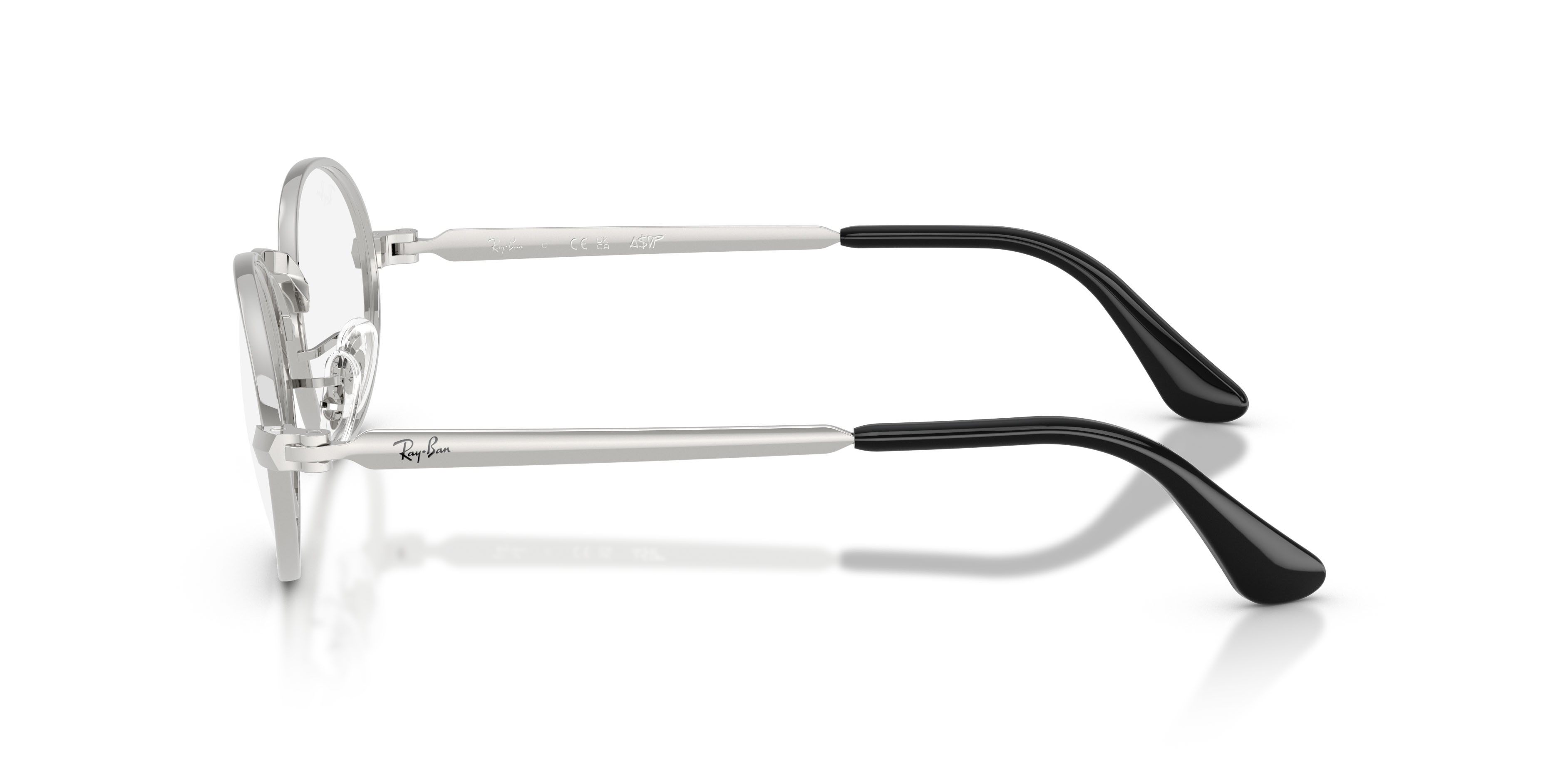 Occhiali da vista Ray-Ban ASAP Rocky RX 3931V (2501) - RB 3931V 2501 colore argento forma ovale lenti trasparente