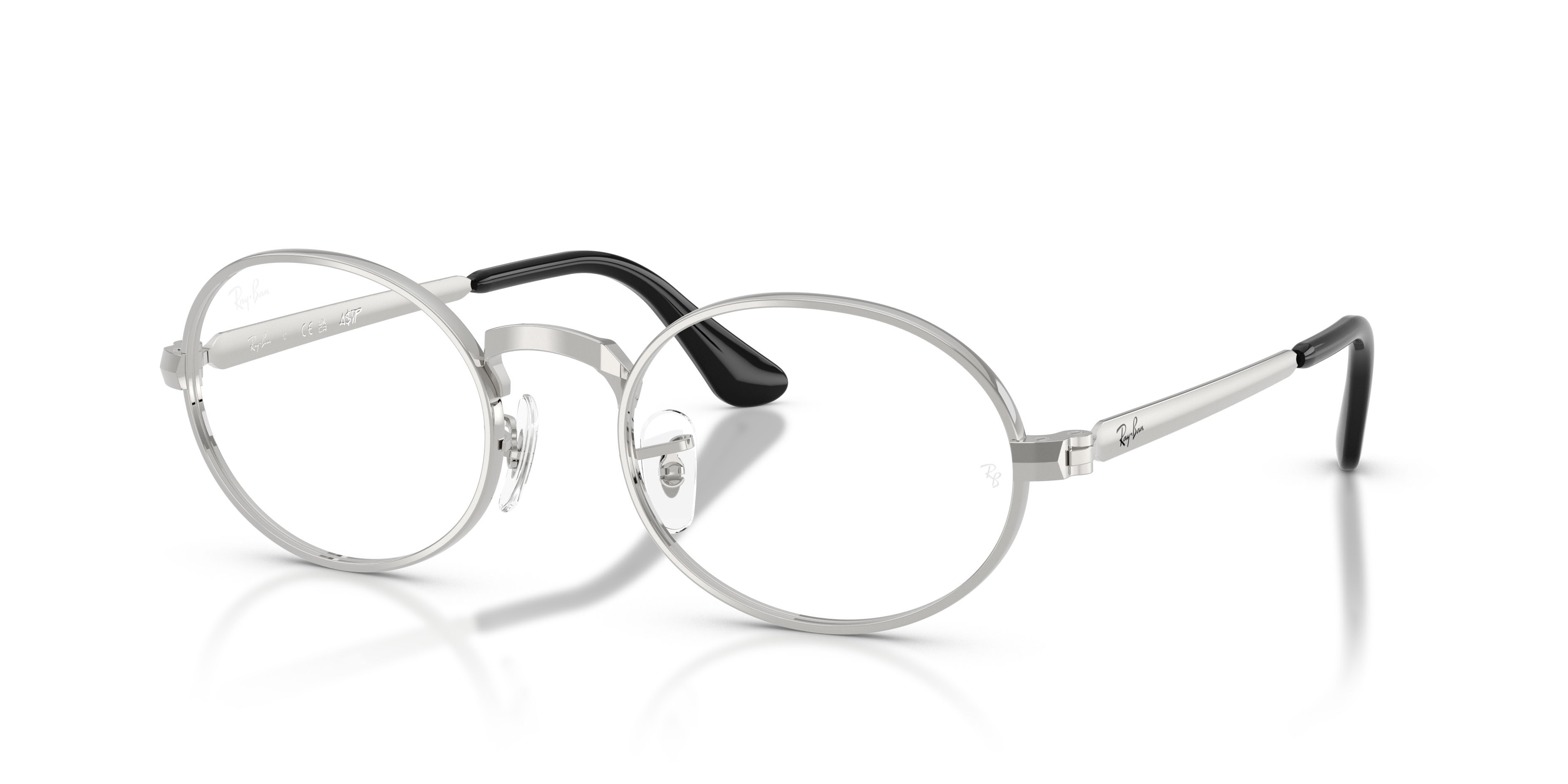 Occhiali da vista Ray-Ban ASAP Rocky RX 3931V (2501) - RB 3931V 2501 colore argento forma ovale lenti trasparente