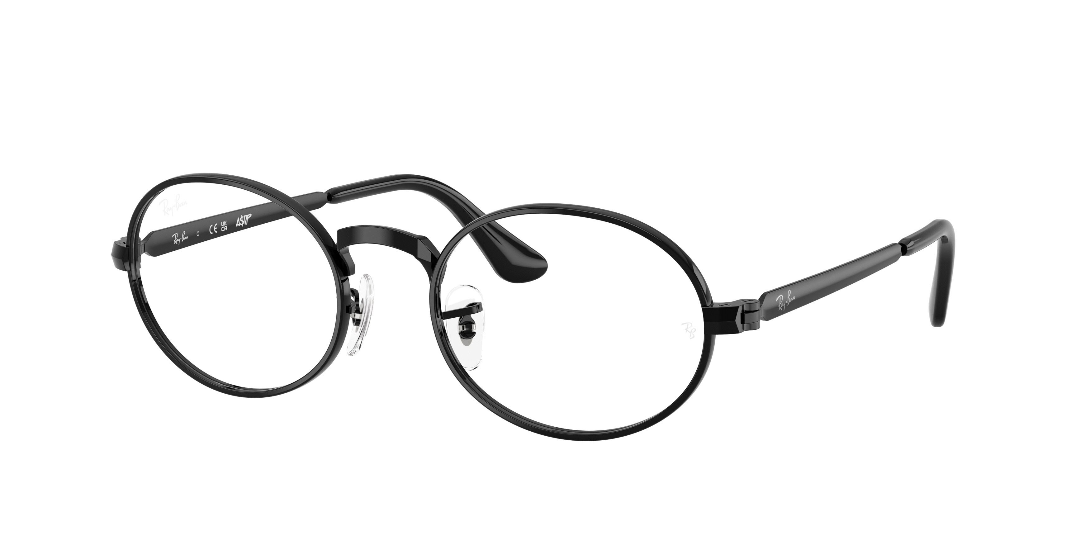 Occhiali da vista Ray-Ban ASAP Rocky RX 3931V (2509) - RB 3931V 2509 colore nero forma ovale lenti trasparente