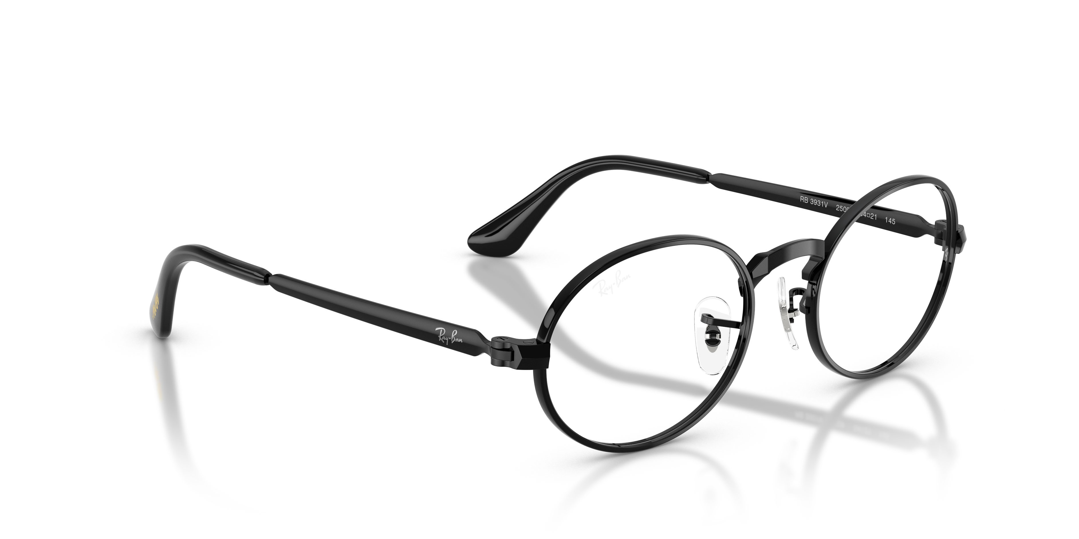 Occhiali da vista Ray-Ban ASAP Rocky RX 3931V (2509) - RB 3931V 2509 colore nero forma ovale lenti trasparente