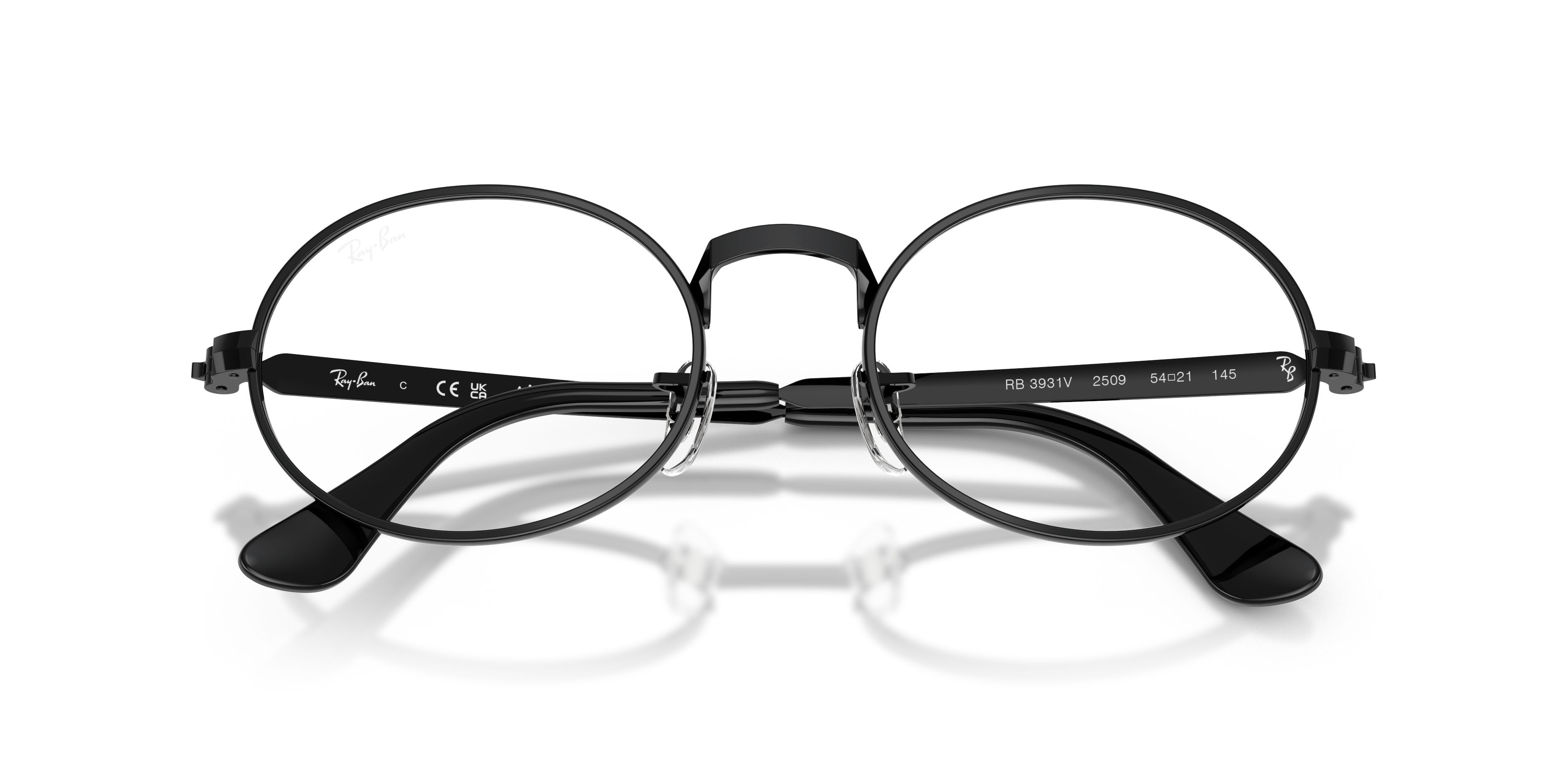 Occhiali da vista Ray-Ban ASAP Rocky RX 3931V (2509) - RB 3931V 2509 colore nero forma ovale lenti trasparente