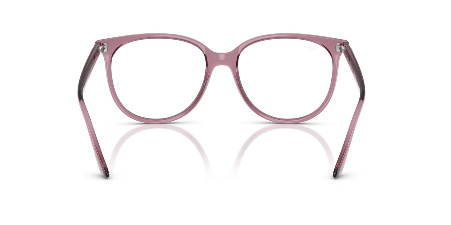 Eyeglasses Ray-Ban RX 4378V (8413) - RB 4378V 8413 color violetto chiaro opalino shape square lenses trasparente