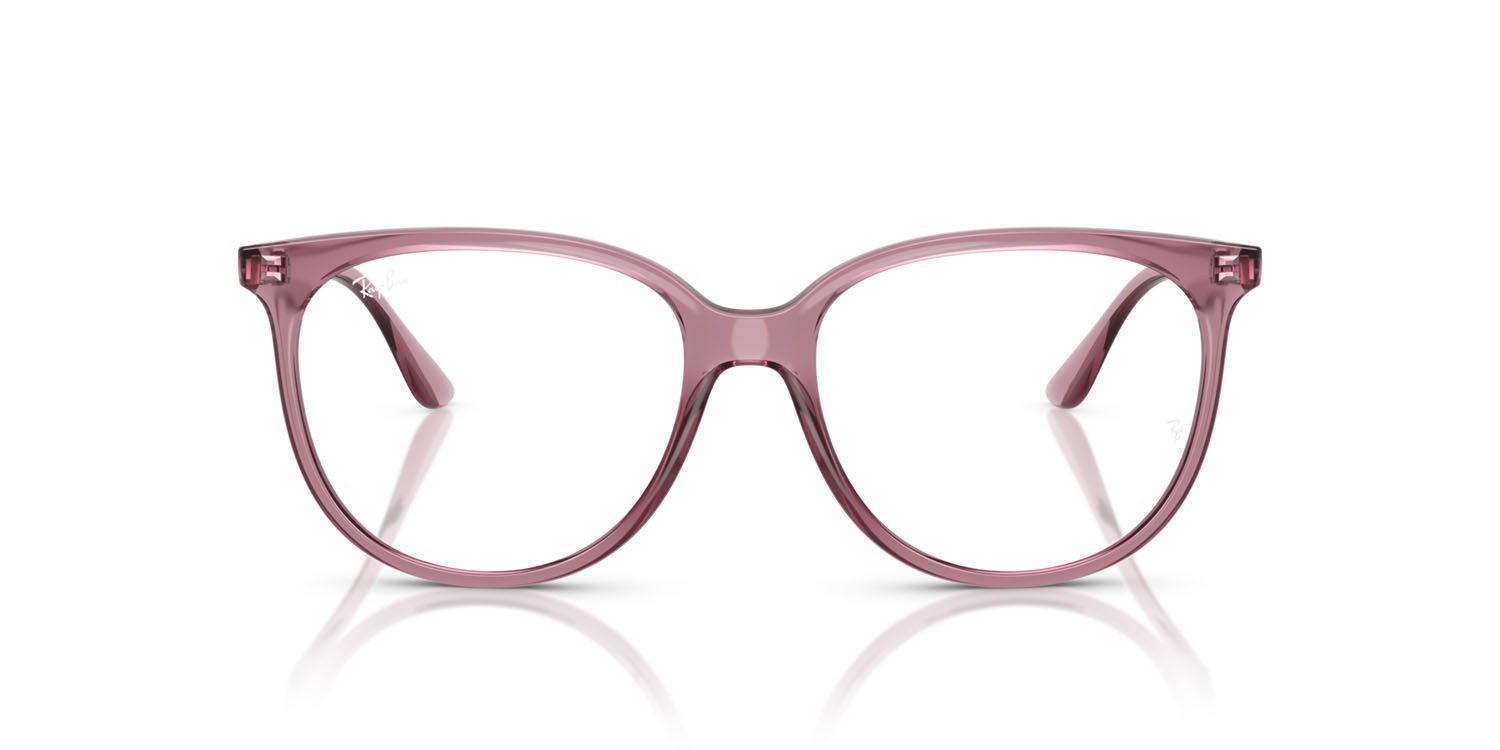 Eyeglasses Ray-Ban RX 4378V (8413) - RB 4378V 8413 color violetto chiaro opalino shape square lenses trasparente