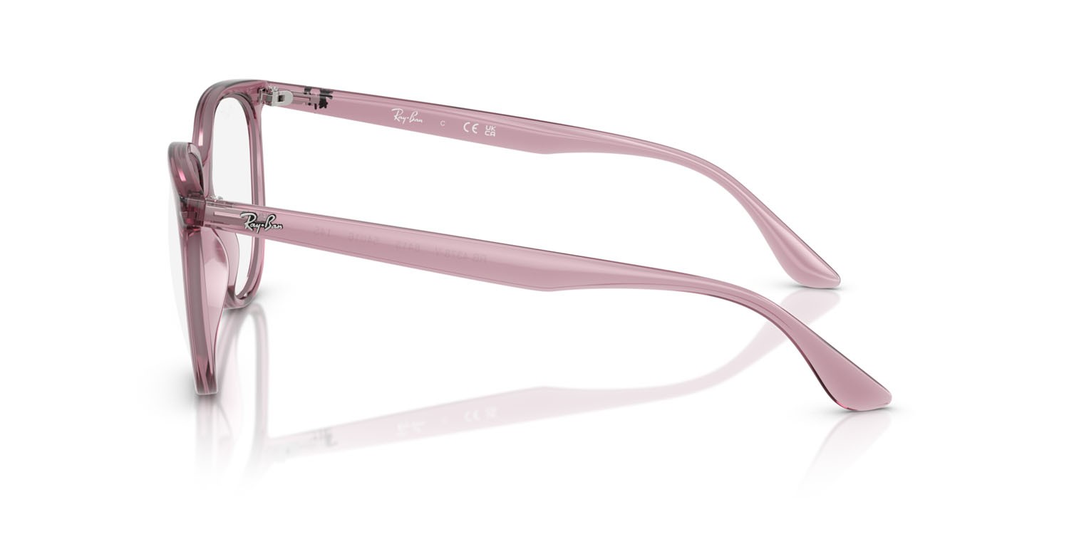 Eyeglasses Ray-Ban RX 4378V (8413) - RB 4378V 8413 color violetto chiaro opalino shape square lenses trasparente