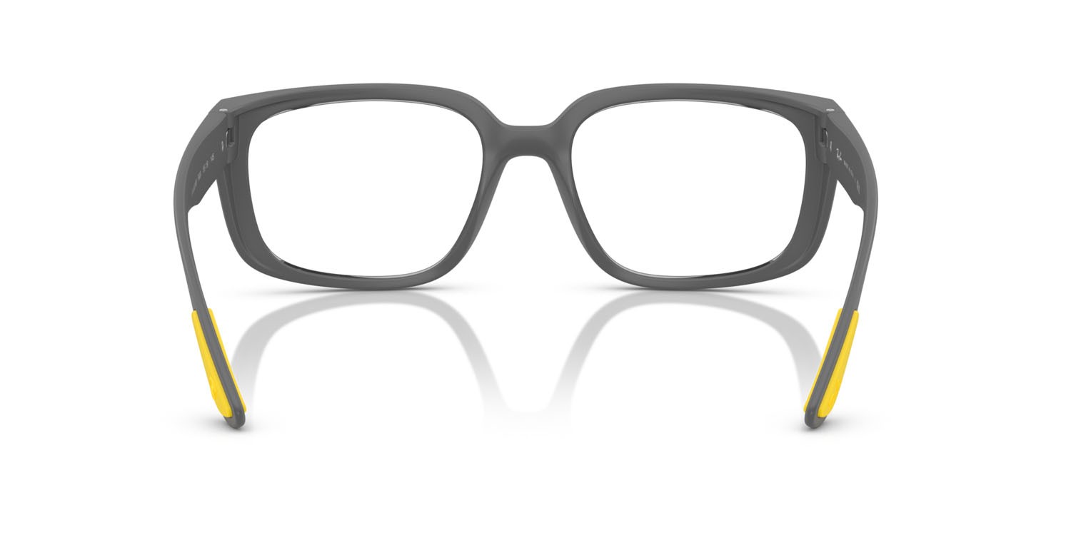 Occhiali da vista Ray-Ban Scuderia Ferrari RX 4443VM (F608) - RB 4443VM F608 colore grigio forma quadrato lenti trasparente