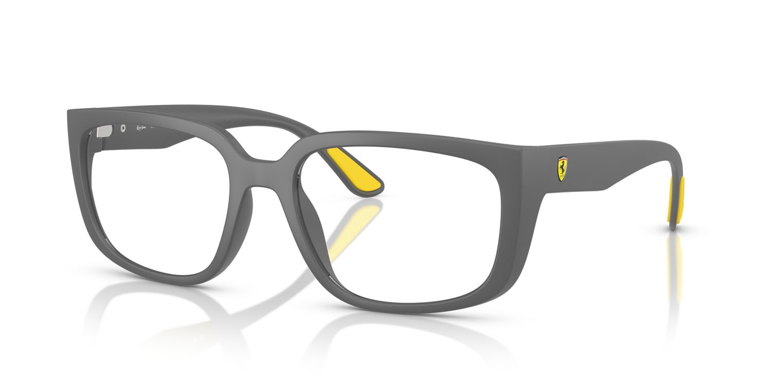Occhiali da vista Ray-Ban Scuderia Ferrari RX 4443VM (F608) - RB 4443VM F608 colore grigio forma quadrato lenti trasparente