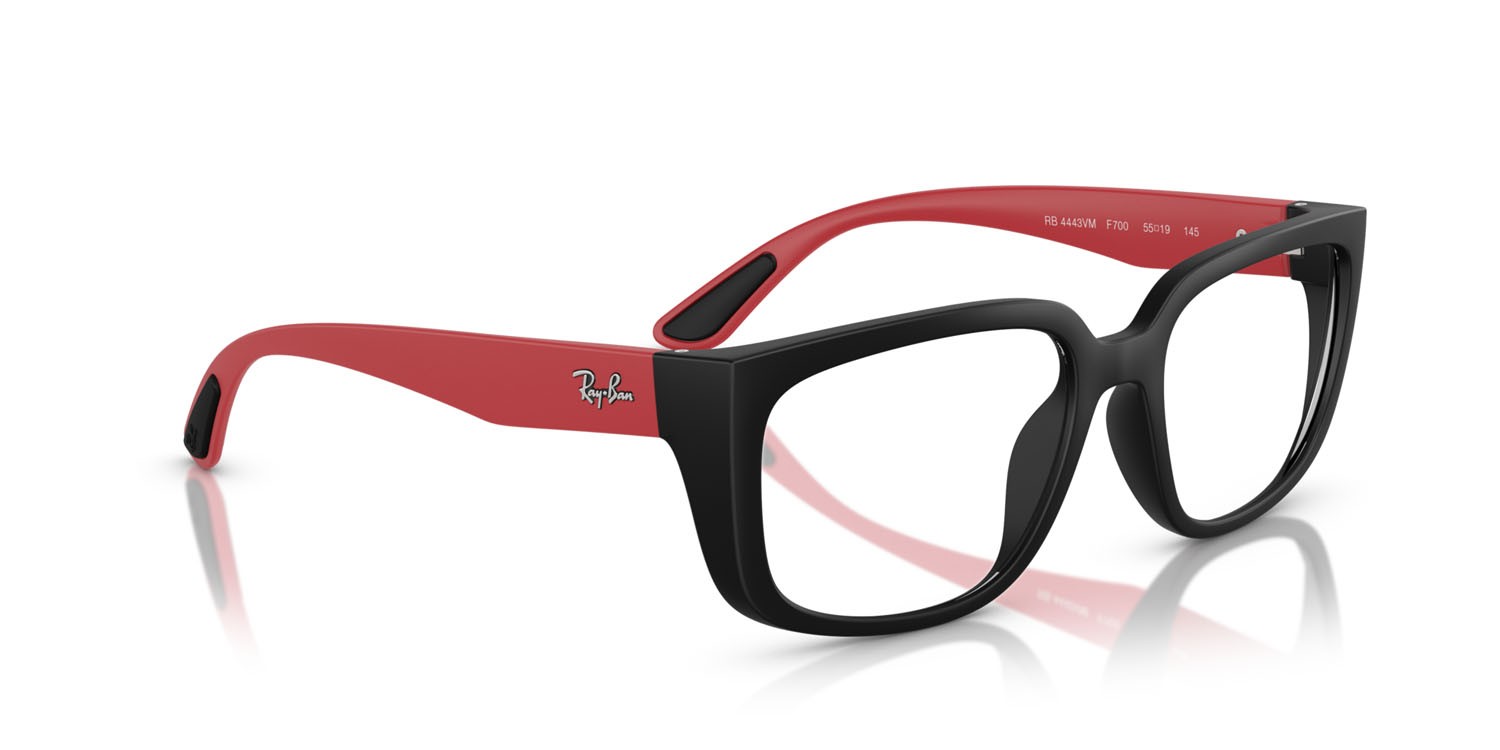 Occhiali da vista Ray-Ban Scuderia Ferrari RX 4443VM (F700) - RB 4443VM F700 colore nero forma quadrato lenti trasparente