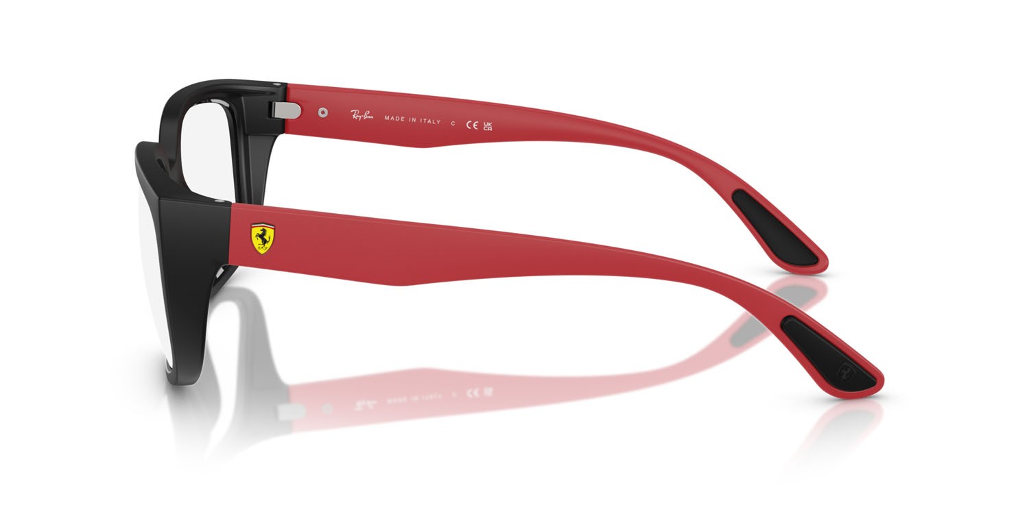 Occhiali da vista Ray-Ban Scuderia Ferrari RX 4443VM (F700) - RB 4443VM F700 colore nero forma quadrato lenti trasparente