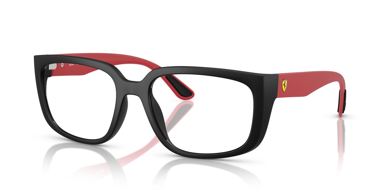 Occhiali da vista Ray-Ban Scuderia Ferrari RX 4443VM (F700) - RB 4443VM F700 colore nero forma quadrato lenti trasparente