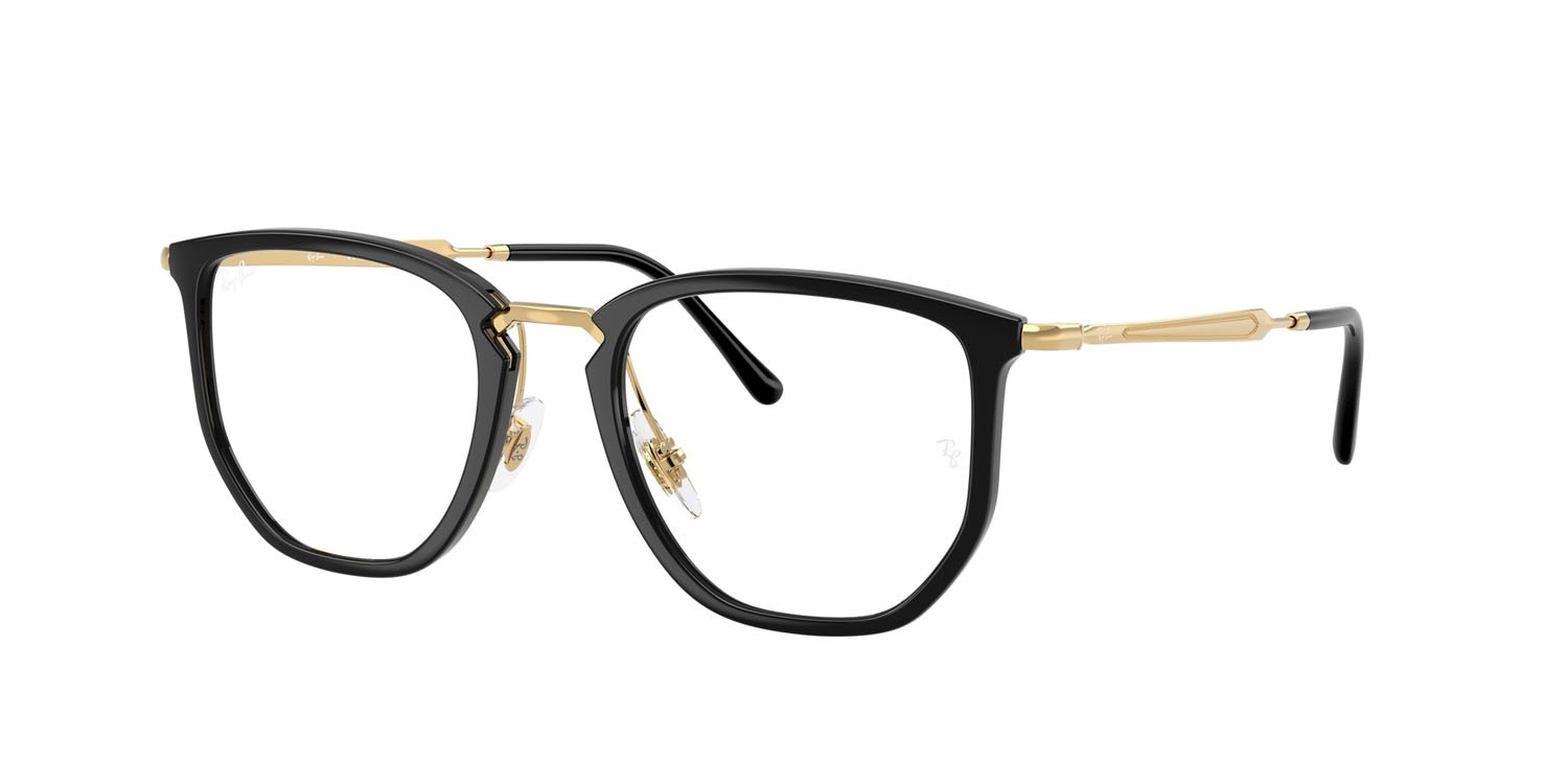 Occhiali da vista Ray-Ban RX 4451V (2000) - RB 4451V 2000 colore nero forma irregolare lenti trasparente