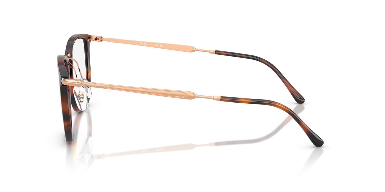 Eyeglasses Ray-Ban RX 4451V (5687) - RB 4451V 5687 color striato havana shape irregular lenses trasparente