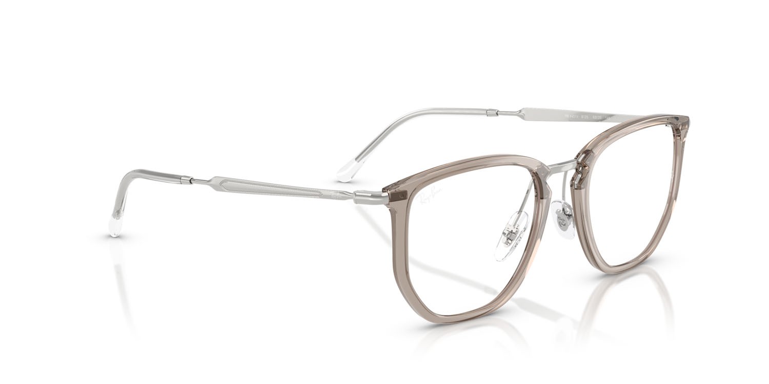 Occhiali da vista Ray-Ban RX 4451V (8125) - RB 4451V 8125 colore grigio trasparente forma irregolare lenti trasparente