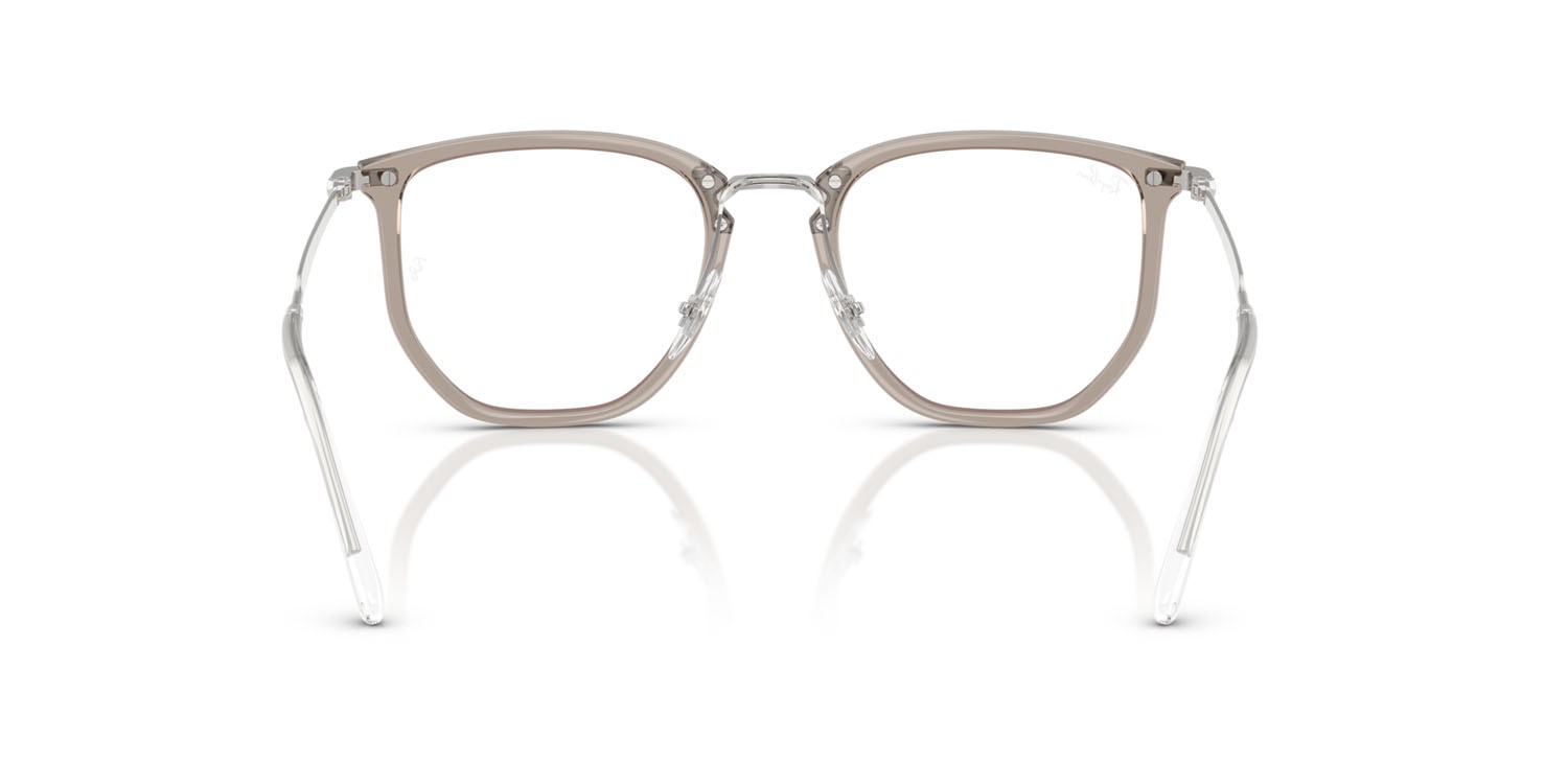 Occhiali da vista Ray-Ban RX 4451V (8125) - RB 4451V 8125 colore grigio trasparente forma irregolare lenti trasparente