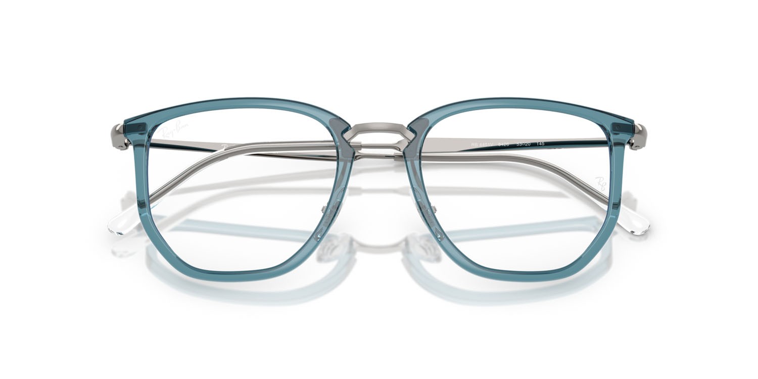 Occhiali da vista Ray-Ban RX 4451V (8426) - RB 4451V 8426 colore blu trasparente forma irregolare lenti trasparente