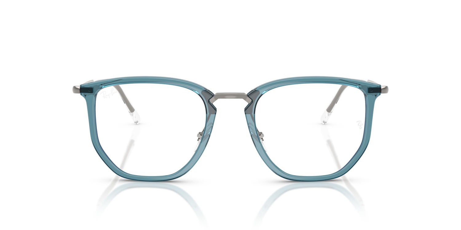 Occhiali da vista Ray-Ban RX 4451V (8426) - RB 4451V 8426 colore blu trasparente forma irregolare lenti trasparente