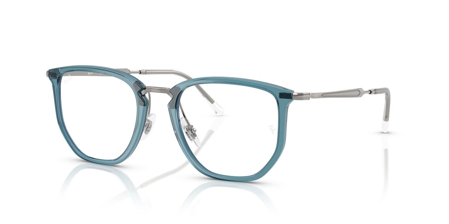 Occhiali da vista Ray-Ban RX 4451V (8426) - RB 4451V 8426 colore blu trasparente forma irregolare lenti trasparente