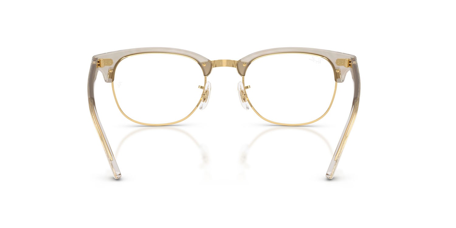 Eyeglasses Ray-Ban Clubmaster Change RX 5154 (8291) - RB 5154 8291 color fotocromatiche grigie a onde shape square lenses trasparente