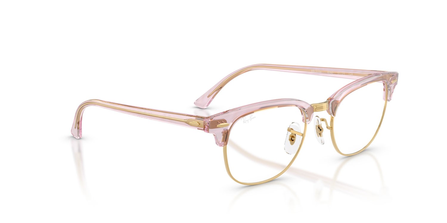 Eyeglasses Ray-Ban Clubmaster Change RX 5154 (8292) - RB 5154 8292 color fotocromatiche viola a onde shape square lenses trasparente