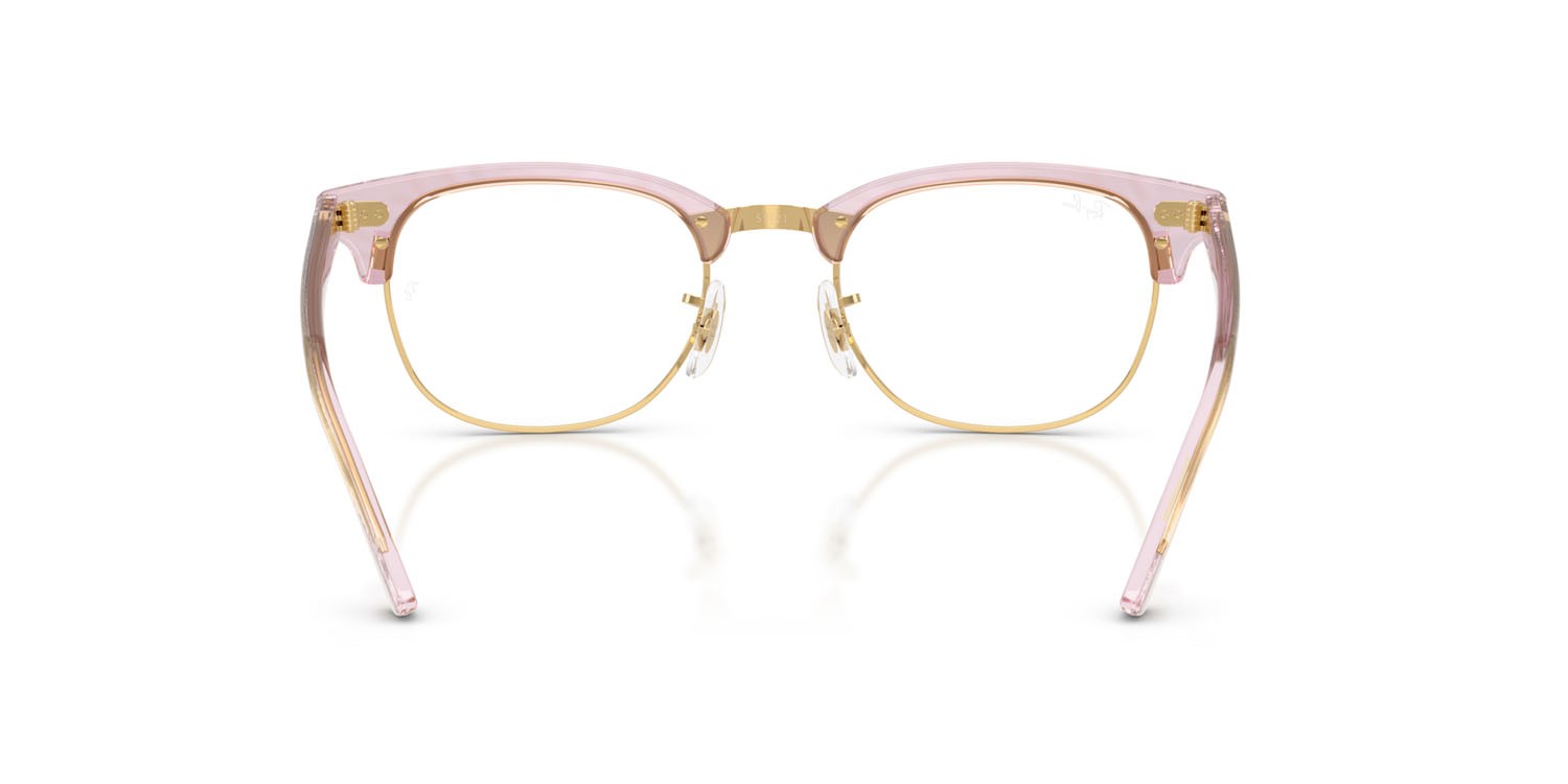 Eyeglasses Ray-Ban Clubmaster Change RX 5154 (8292) - RB 5154 8292 color fotocromatiche viola a onde shape square lenses trasparente