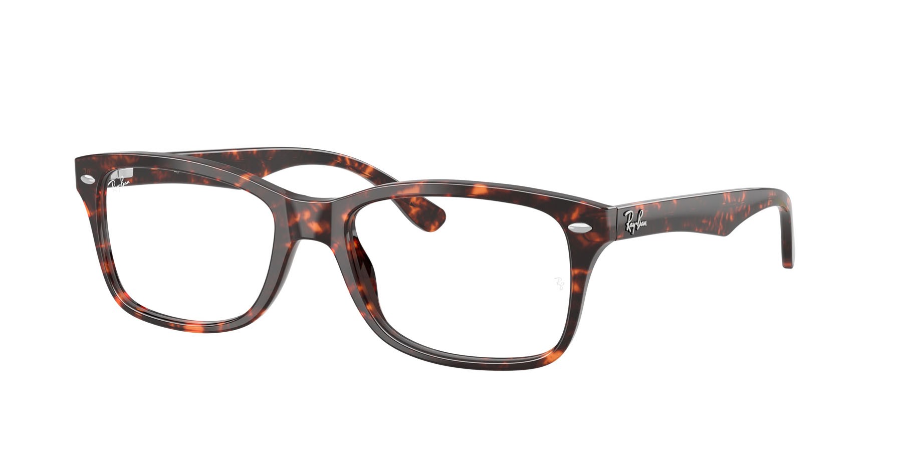 Occhiali da vista Ray-Ban RX 5228 (8423) - RB 5228 8423 colore rosso havana tartarugato forma quadrato lenti trasparente