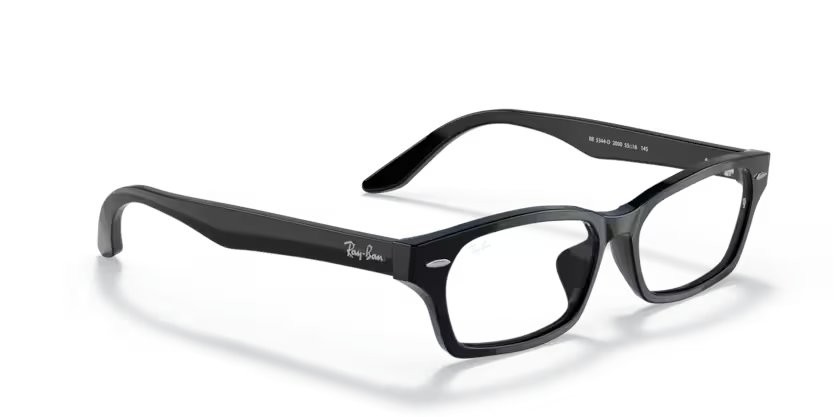 Occhiali da vista Ray-Ban RX 5344D (2000) - RB 5344D 2000 colore nero forma rettangolare lenti lente demo