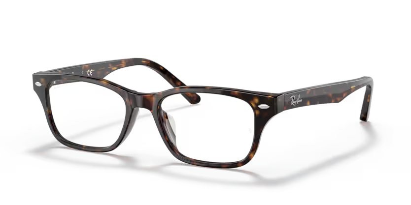 Eyeglasses Ray-Ban RX 5345D (2012) - RB 5345D 2012 color havana scuro shape square lenses lente demo