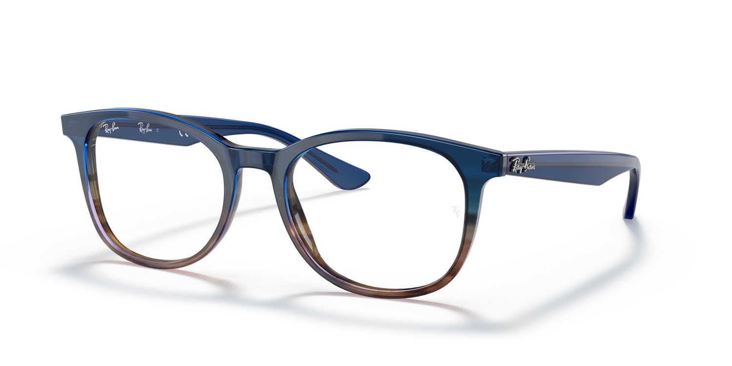 Brillen Ray-Ban RX 5356 (5765) - RB 5356 5765 farbe blu form quadratisch gläser trasparente