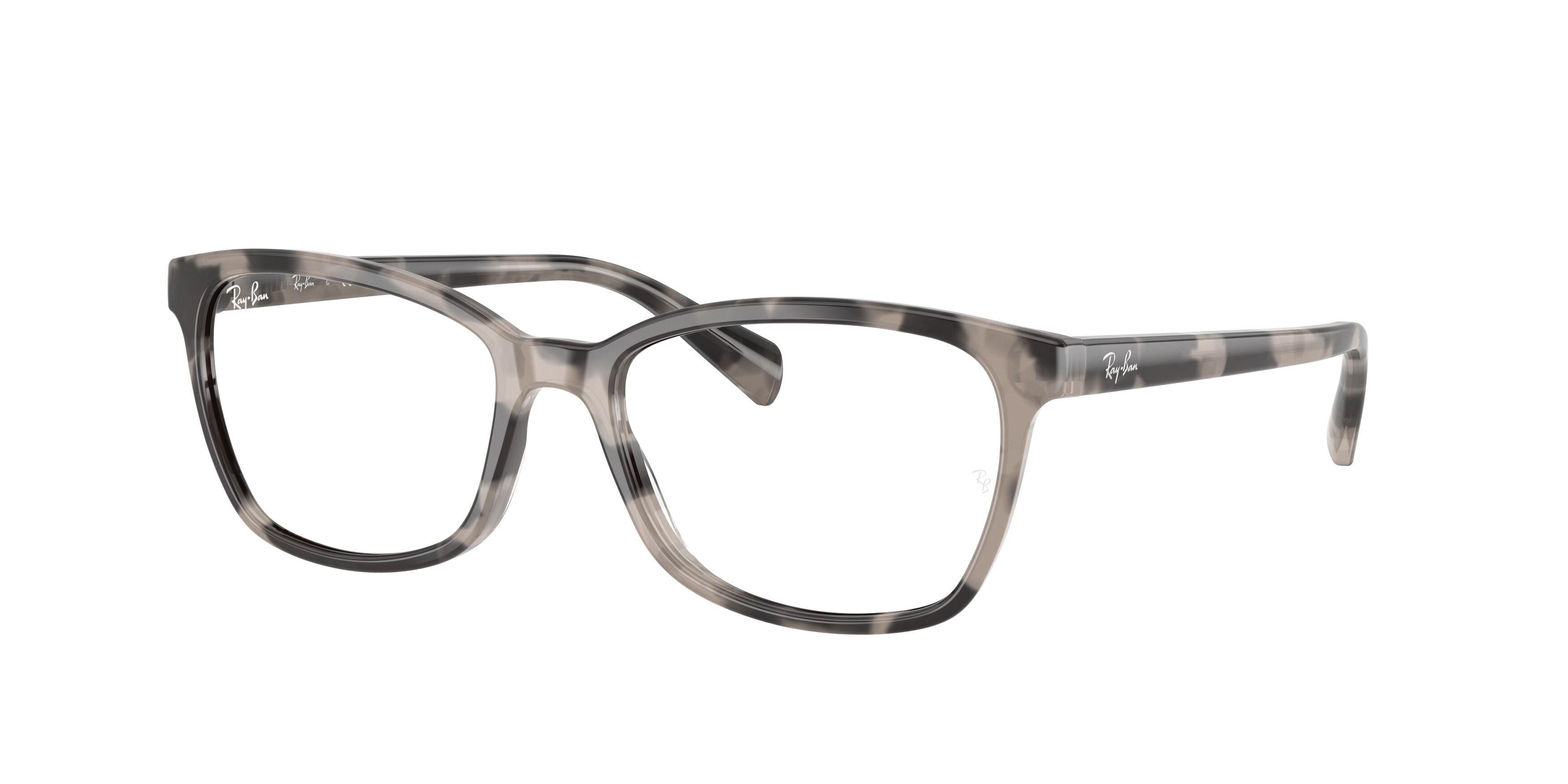 Occhiali da vista Ray-Ban RX 5362 (8480) - RB 5362 8480 colore havana grigio opalino forma farfalla lenti trasparente