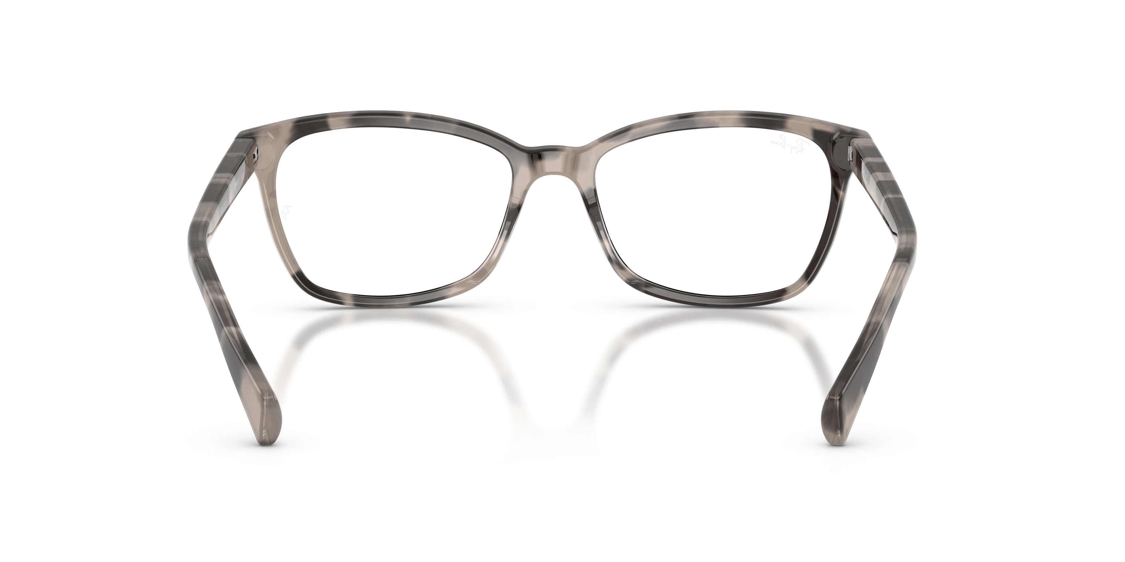 Occhiali da vista Ray-Ban RX 5362 (8480) - RB 5362 8480 colore havana grigio opalino forma farfalla lenti trasparente