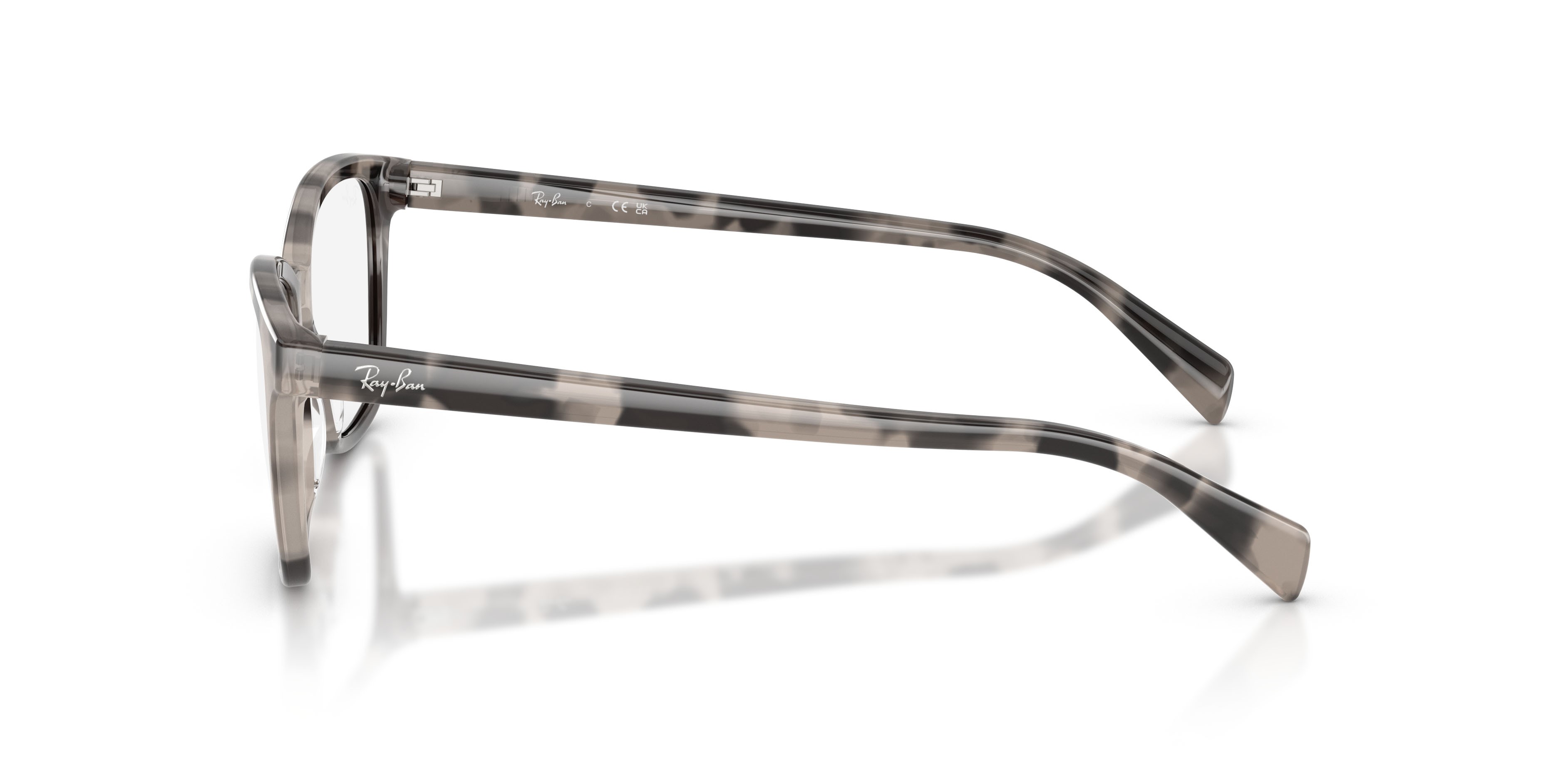 Occhiali da vista Ray-Ban RX 5362 (8480) - RB 5362 8480 colore havana grigio opalino forma farfalla lenti trasparente