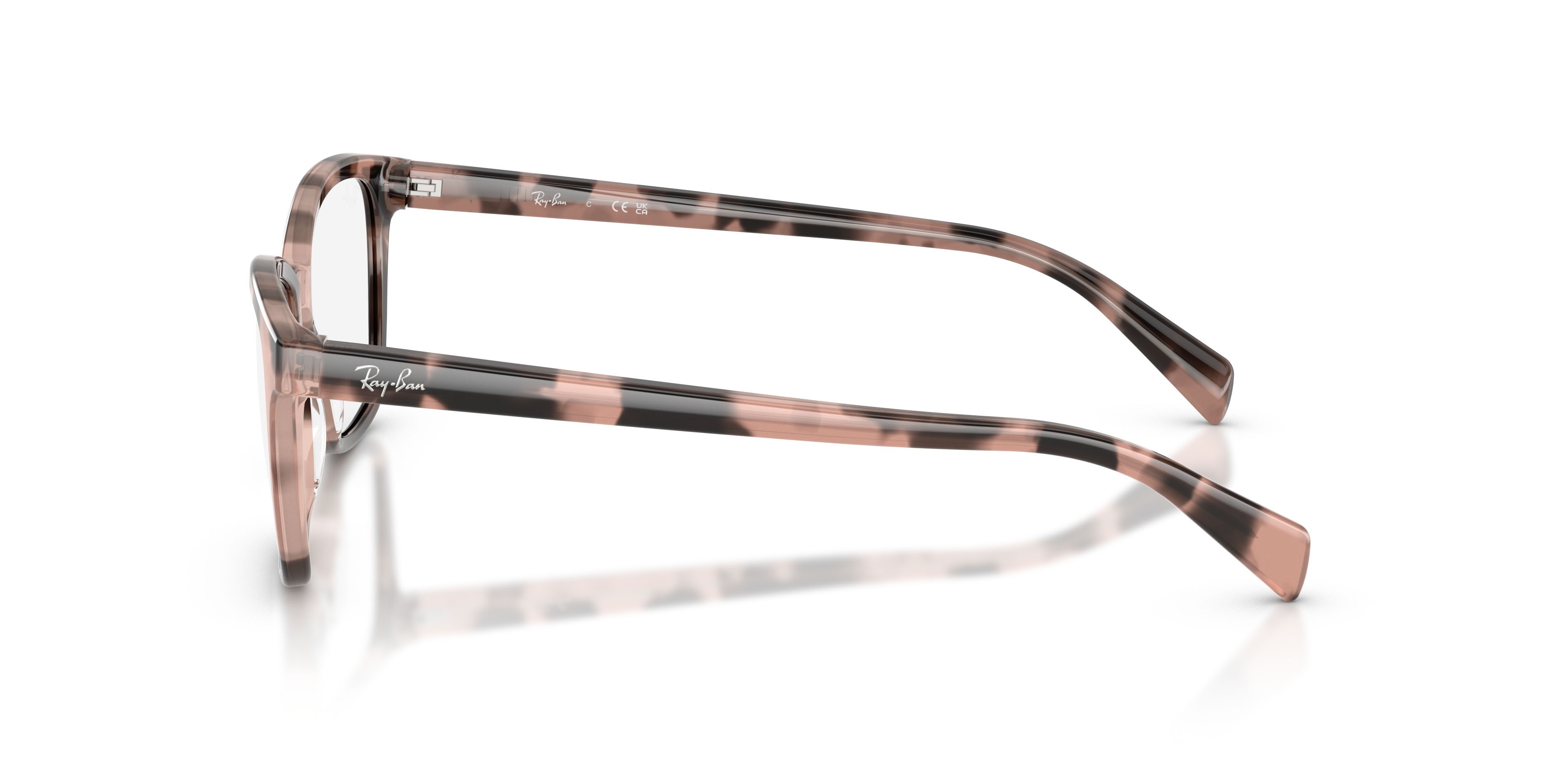 Occhiali da vista Ray-Ban RX 5362 (8481) - RB 5362 8481 colore opale rosa avana forma farfalla lenti trasparente