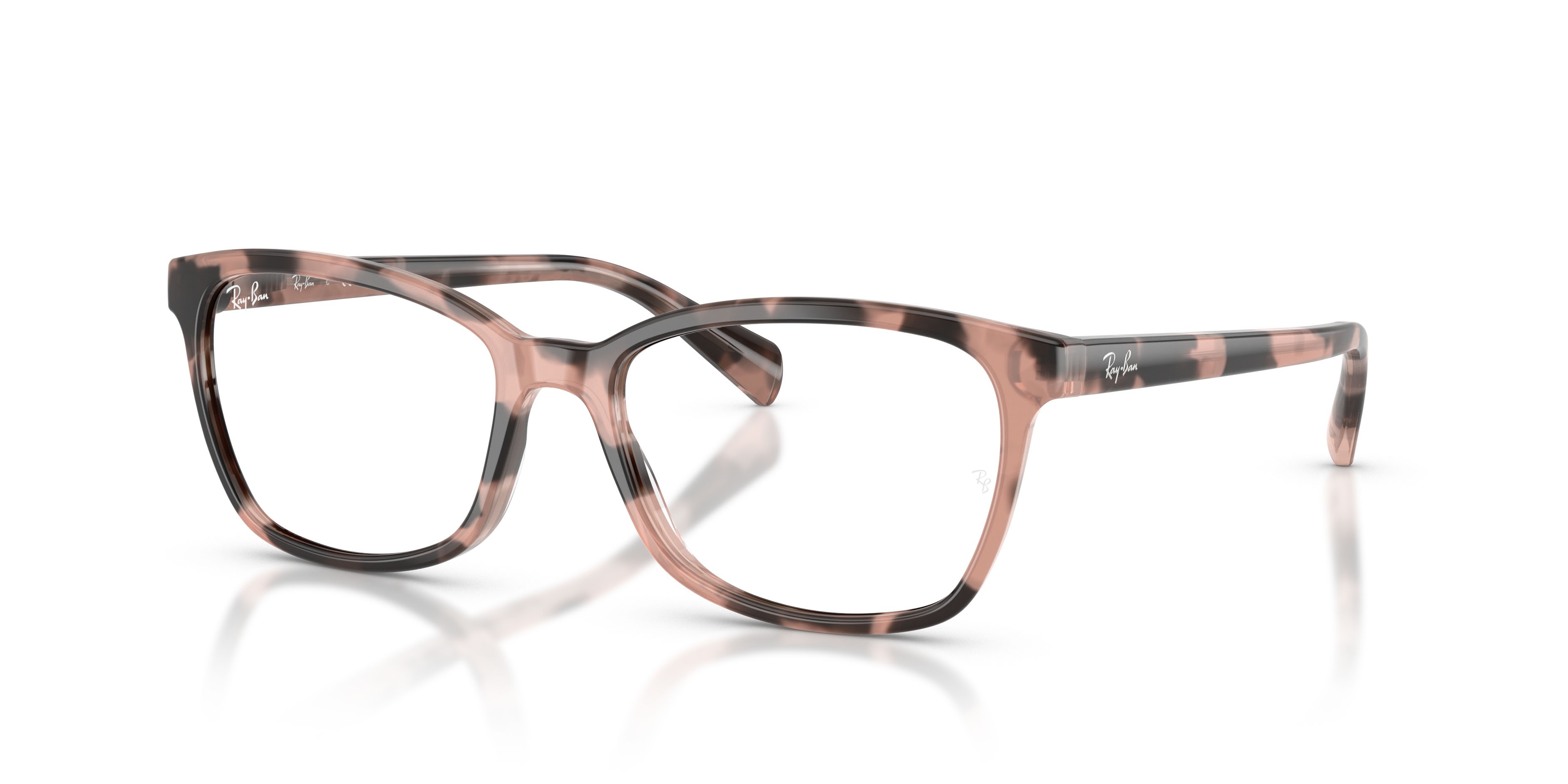 Occhiali da vista Ray-Ban RX 5362 (8481) - RB 5362 8481 colore opale rosa avana forma farfalla lenti trasparente