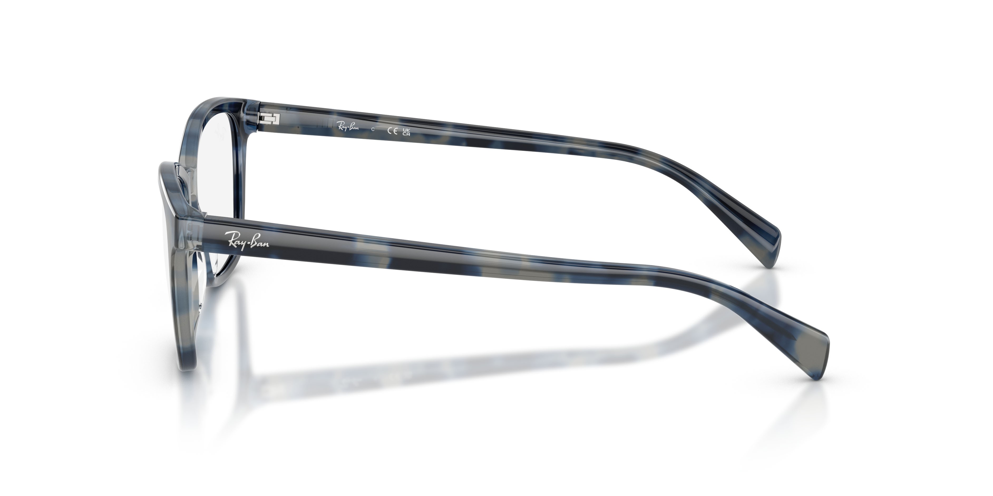 Occhiali da vista Ray-Ban RX 5362 (8482) - RB 5362 8482 colore opal blue havana forma farfalla lenti trasparente