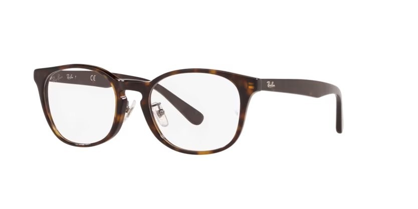 Occhiali da vista Ray-Ban RX 5386D (2012) - RB 5386D 2012 colore havana scuro forma ovale lenti trasparente