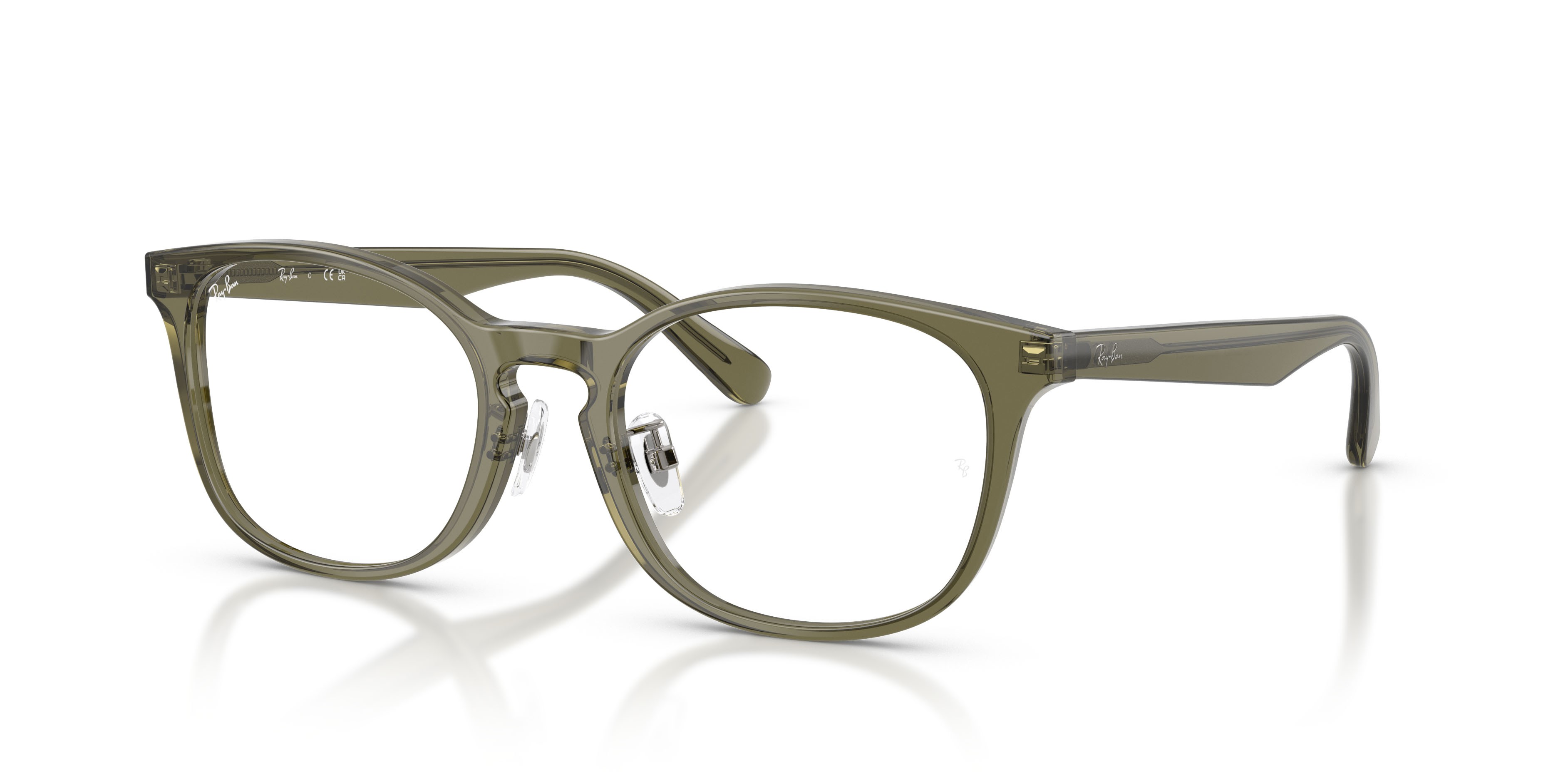 Occhiali da vista Ray-Ban RX 5386D (8501) - RB 5386D 8501 colore transparent brown heart forma ovale lenti trasparente