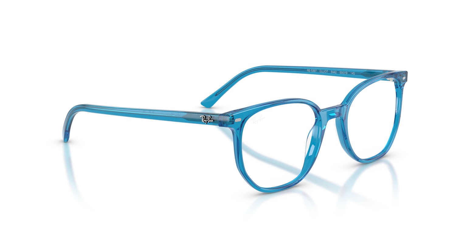 Occhiali da vista Ray-Ban Elliot RX 5397 (8442) - RB 5397 8442 colore blu forma irregolare lenti trasparente