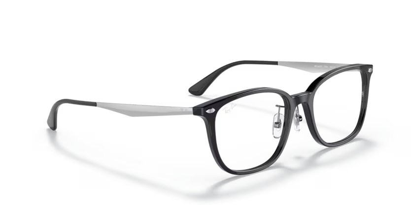 Occhiali da vista Ray-Ban RX 5403D (2000) - RB 5403D 2000 colore nero forma quadrato lenti trasparente
