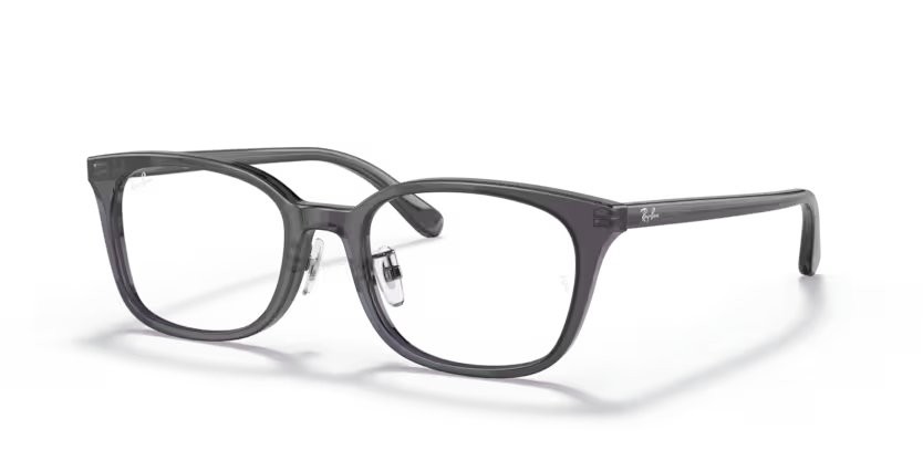 Eyeglasses Ray-Ban RX 5407D (5920) - RB 5407D 5920 color grigio scuro trasparente shape square lenses lente demo