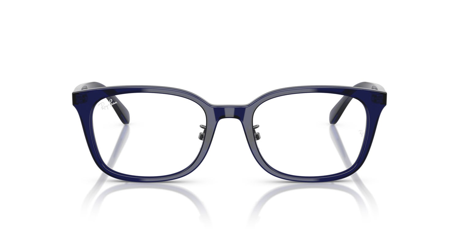Occhiali da vista Ray-Ban RX 5407D (5986) - RB 5407D 5986 colore blu scuro trasparente forma quadrato lenti trasparente