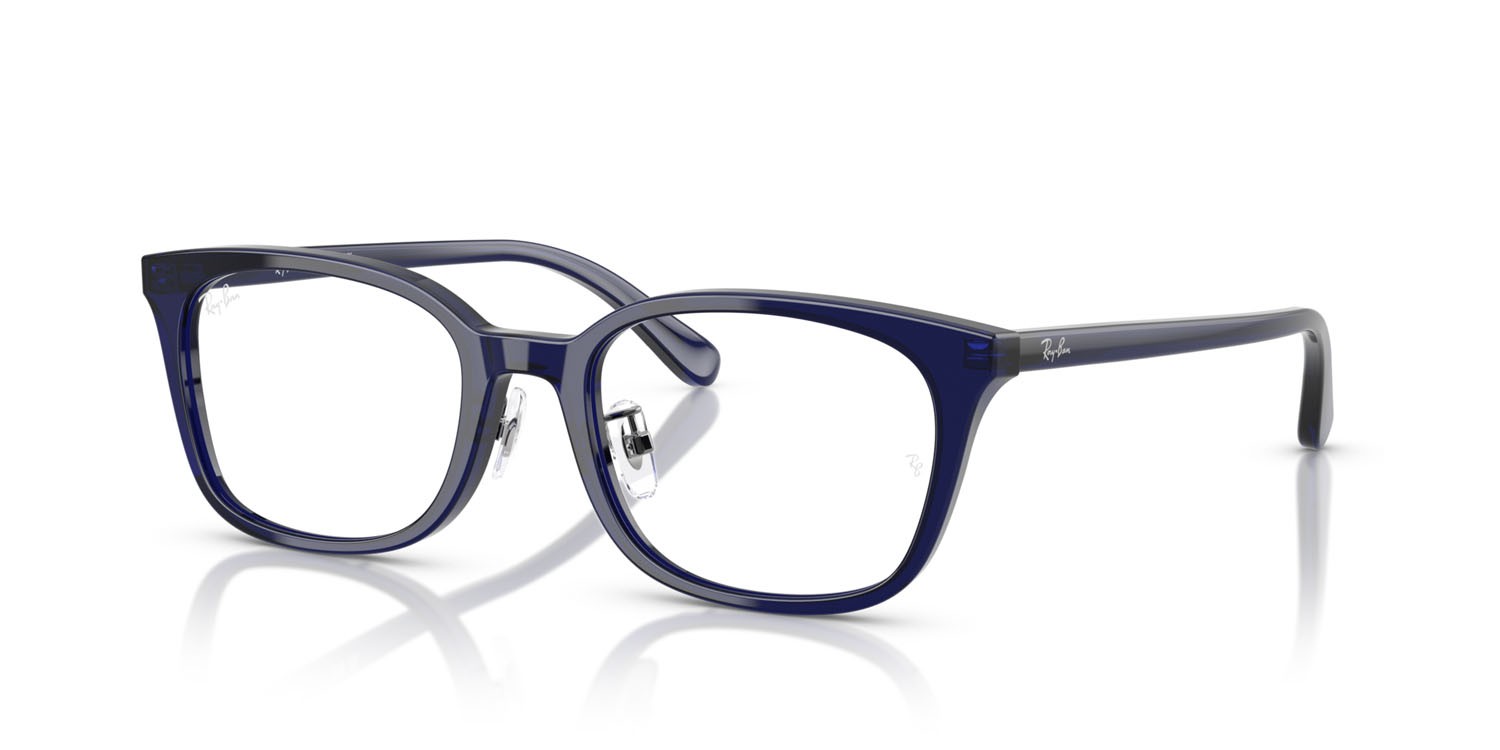 Occhiali da vista Ray-Ban RX 5407D (5986) - RB 5407D 5986 colore blu scuro trasparente forma quadrato lenti trasparente