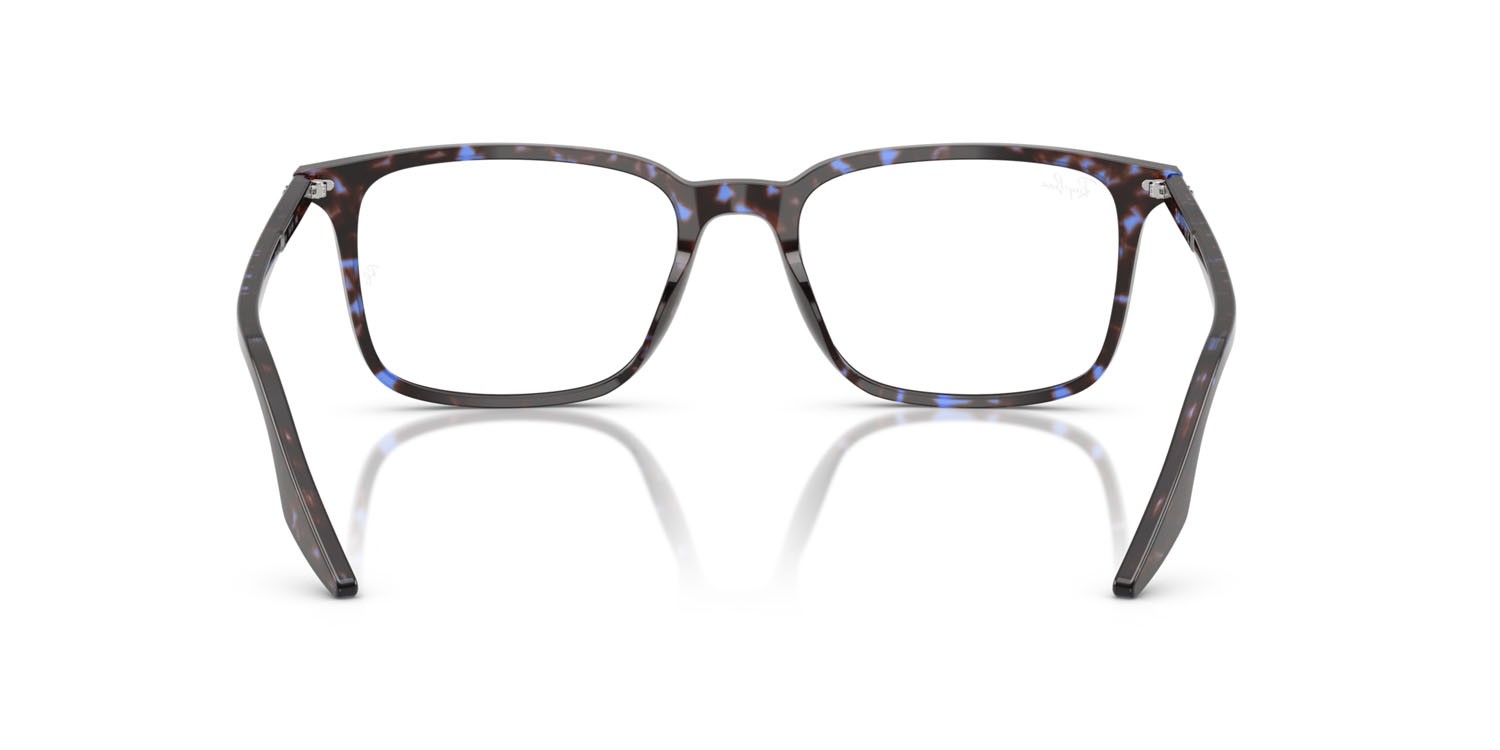 Eyeglasses Ray-Ban RX 5421 (8424) - RB 5421 8424 color havana blu tartarugato shape rectangle lenses trasparente