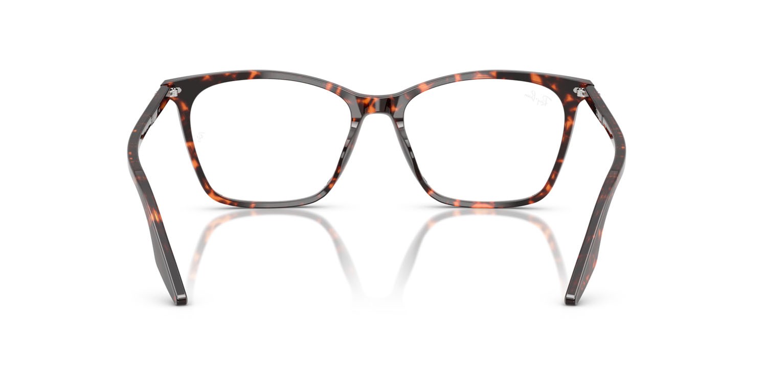 Eyeglasses Ray-Ban RX 5422 (8423) - RB 5422 8423 color rosso havana tartarugato shape cat eye lenses trasparente